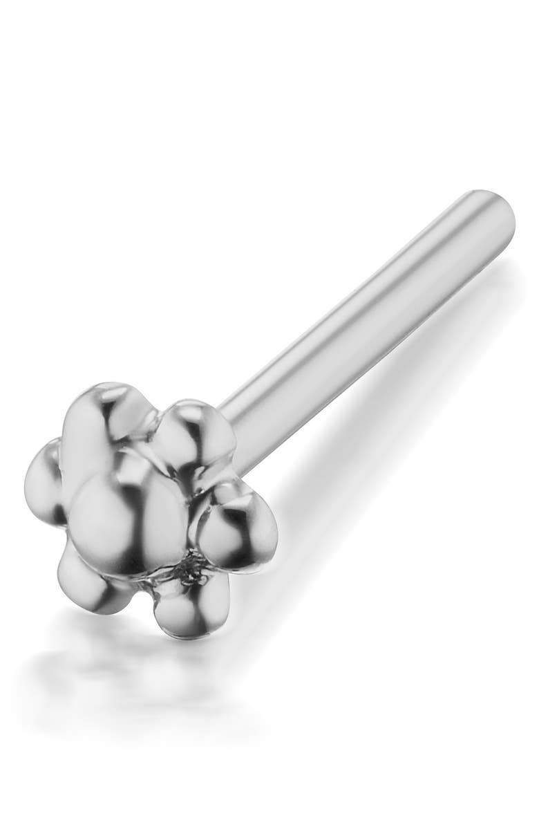 Maria Tash Threaded Ball Flower Back, Main, color, 