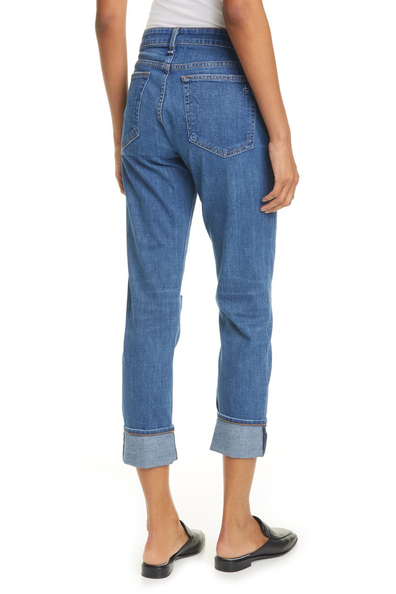Dre Ripped Slim Boyfriend Jeans, Alternate, color, MISSION CI