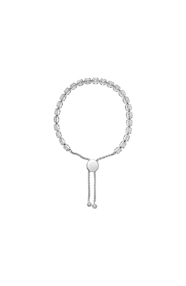 Haus of Brilliance 14K White Gold 6.00 Cttw Diamond 4”-10” Bolo Tennis Bracelet, Alternate, color, White