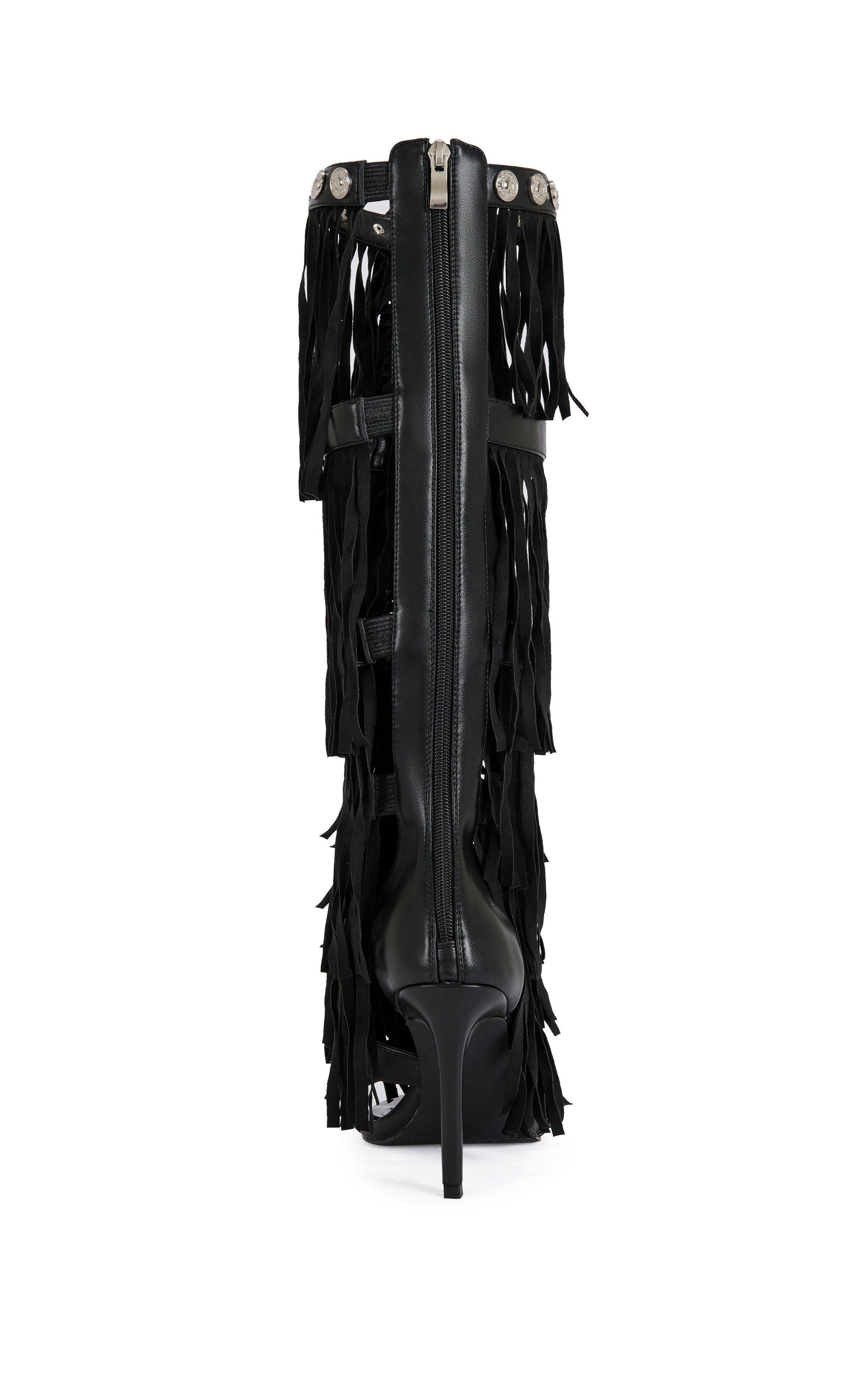 AZALEA WANG Sameya Stiletto Sandal, Alternate, color, Black