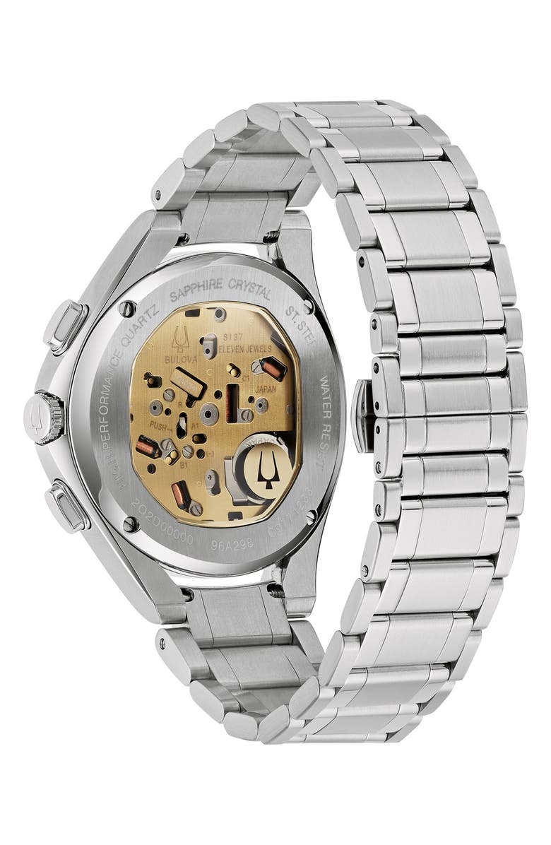 BULOVA Curv Bracelet Chronograph Watch, 44mm, Alternate, color,