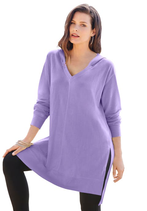 French Terry Tunic Hoodie