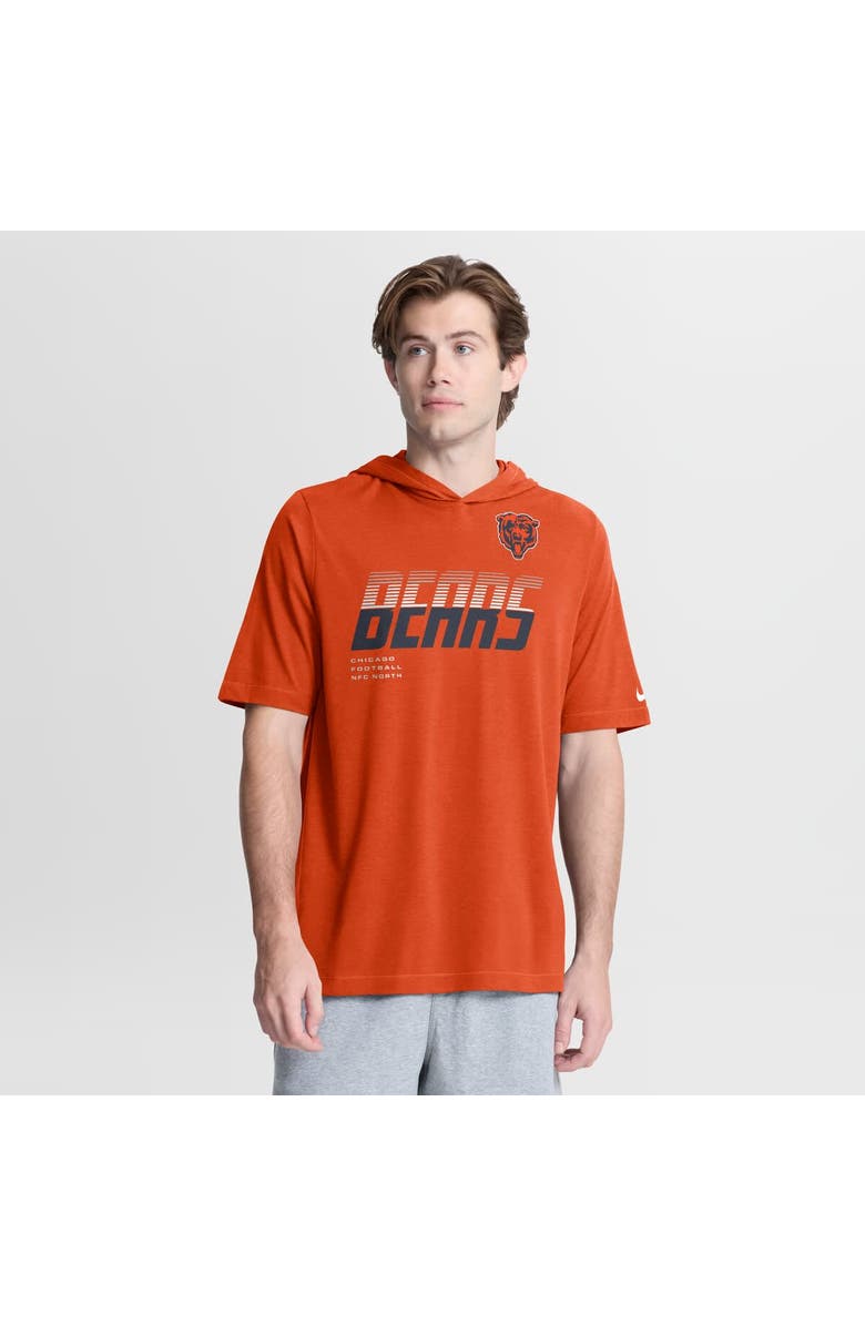 Nike Men's Nike Orange Chicago Bears Tri-Blend Hooded T-Shirt, Main, color, Orange