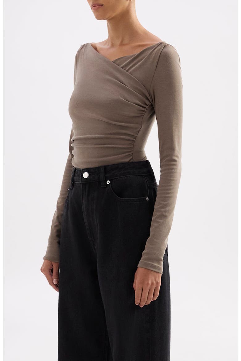 Daniya Top, Alternate, color, Truffle