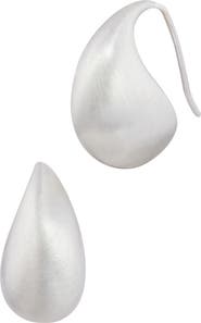 SAVVY CIE JEWELS Baby Teardrop Threader Earrings