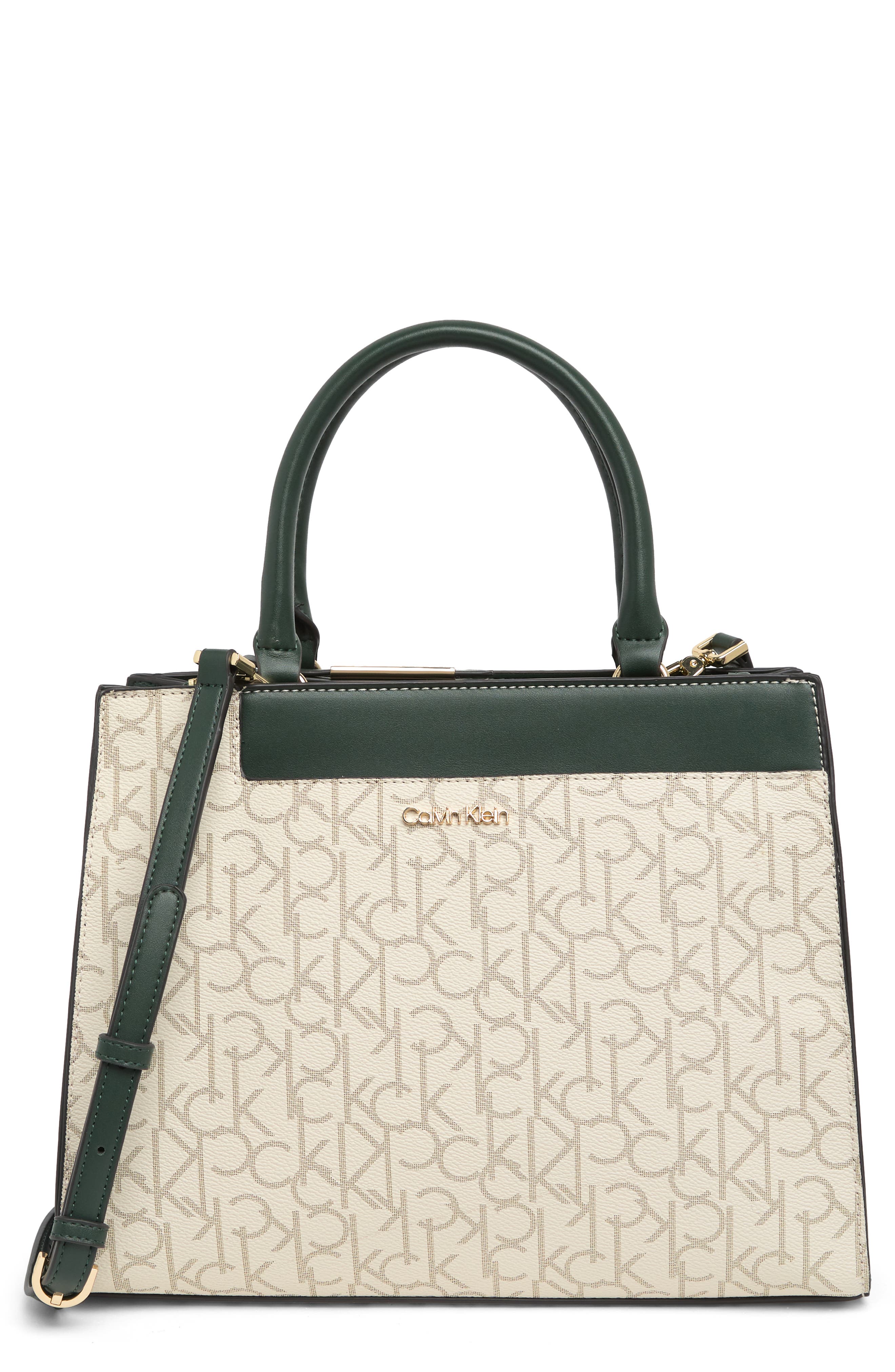Edie Leather Satchel Bag, Main, color, VAN/ KHK/ DP FRST