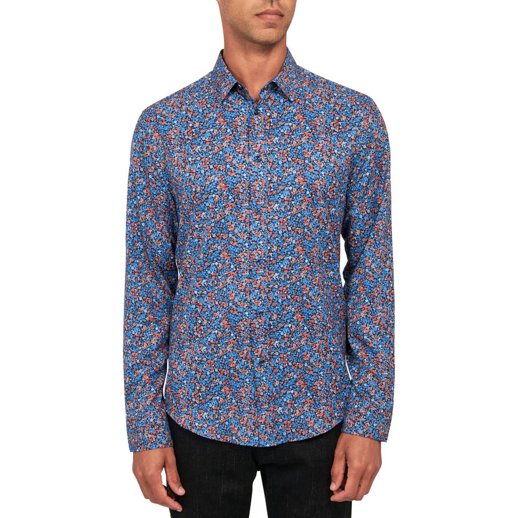 Brooklyn Brigade Liberty Floral Recycled 4-Way Stretch Performance Long Sleeve Shirt in Multi