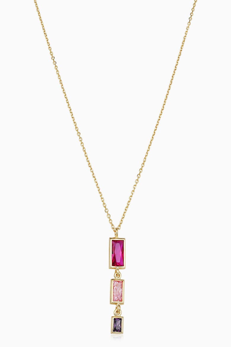 14K Gold Fresco Pendant Necklace, Main, color, Gold/Multicolor
