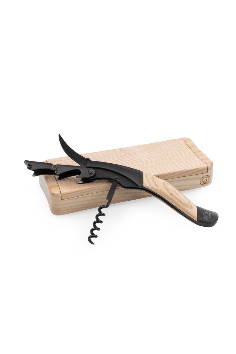 Barolo Waiter-style Corkscrew in Ashwood Box, Main, color, Ash Wood