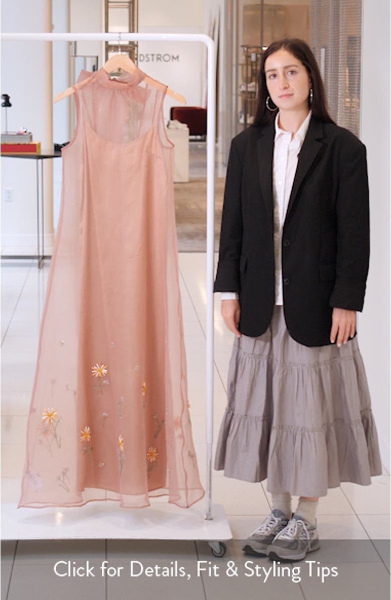 Albee Embroidered Sleeveless Maxi Dress