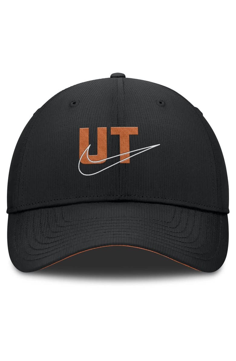 Nike Men's Nike Black Texas Longhorns Club Prep Performance Adjustable Hat, Alternate, color, Black