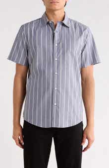 Nordstrom Cotton Poplin Short Sleeve Button-Up Shirt