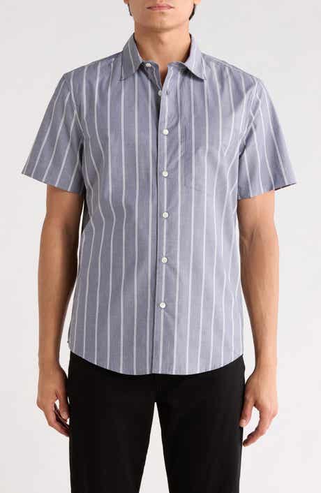 Nordstrom Cotton Poplin Short Sleeve Button-Up Shirt