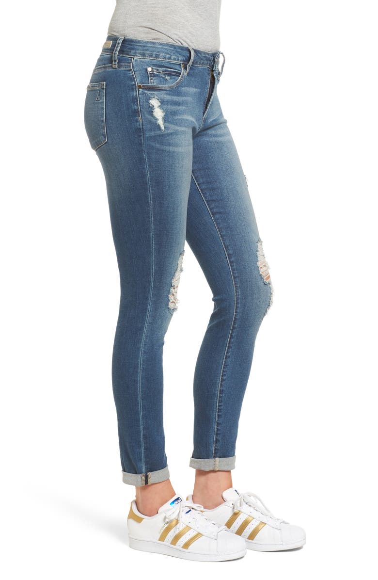 Articles of Society Karen Ripped Crop Skinny Jeans, Alternate, color, 