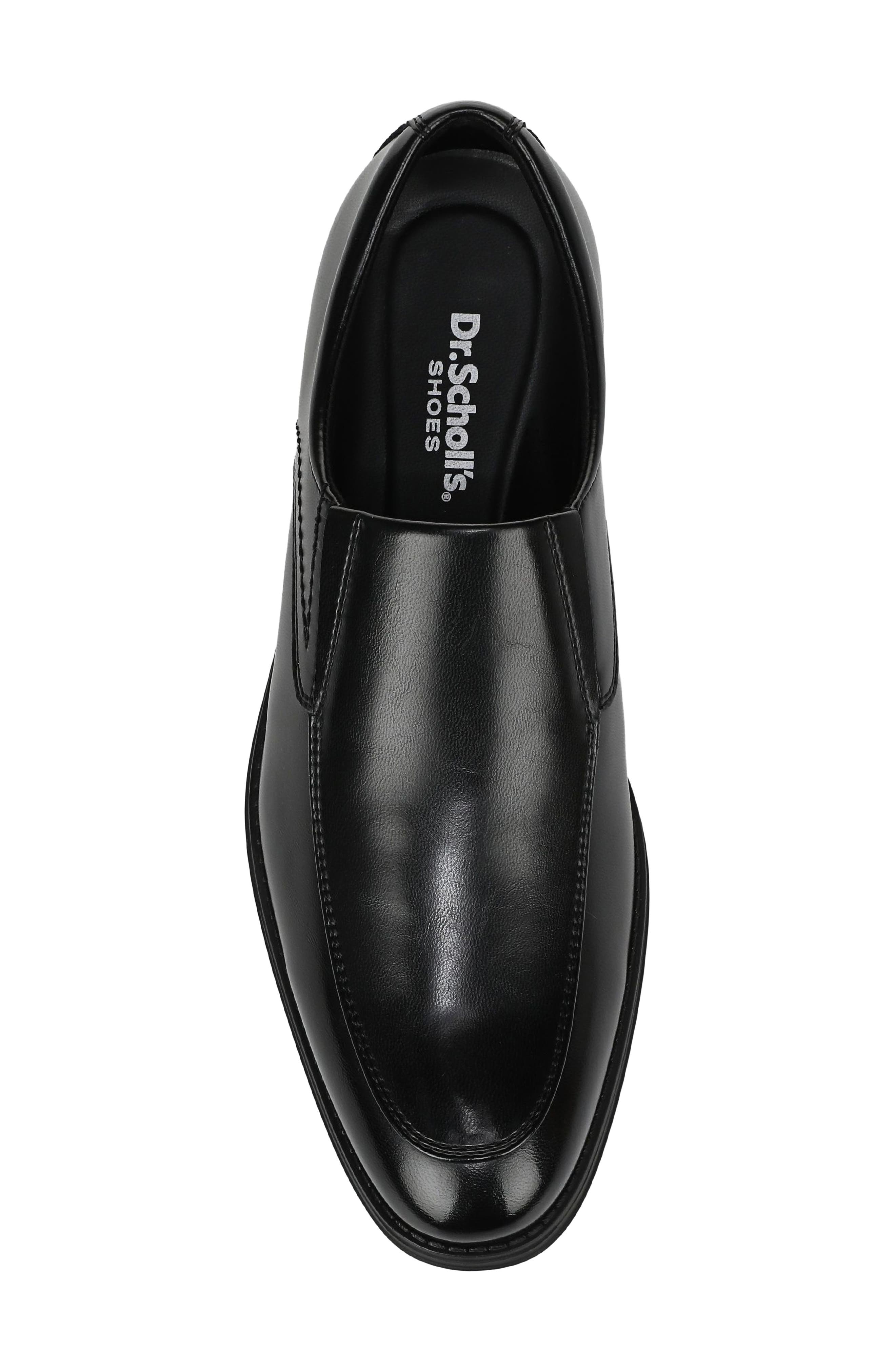 Stuart Faux Leather Slip On, Alternate, color, BLACK FAUX LEATHER