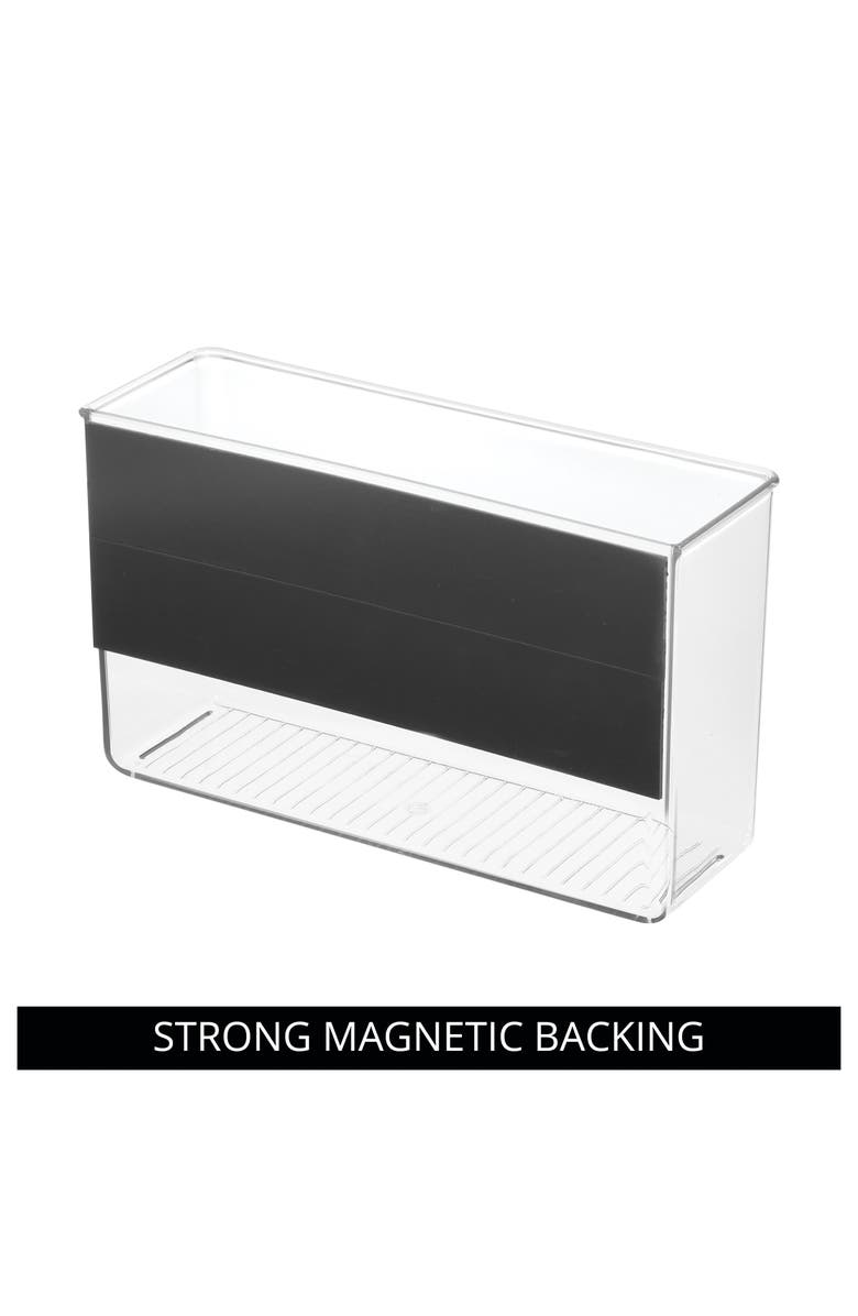 iDesign Magnetic Organizer Bins for Laundry Room  - Set of 4 - Clear, Alternate, color, Clear