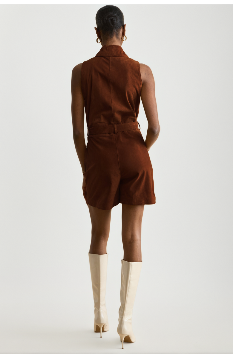 FURNIQ UK Alina Suede Romper, Alternate, color, 