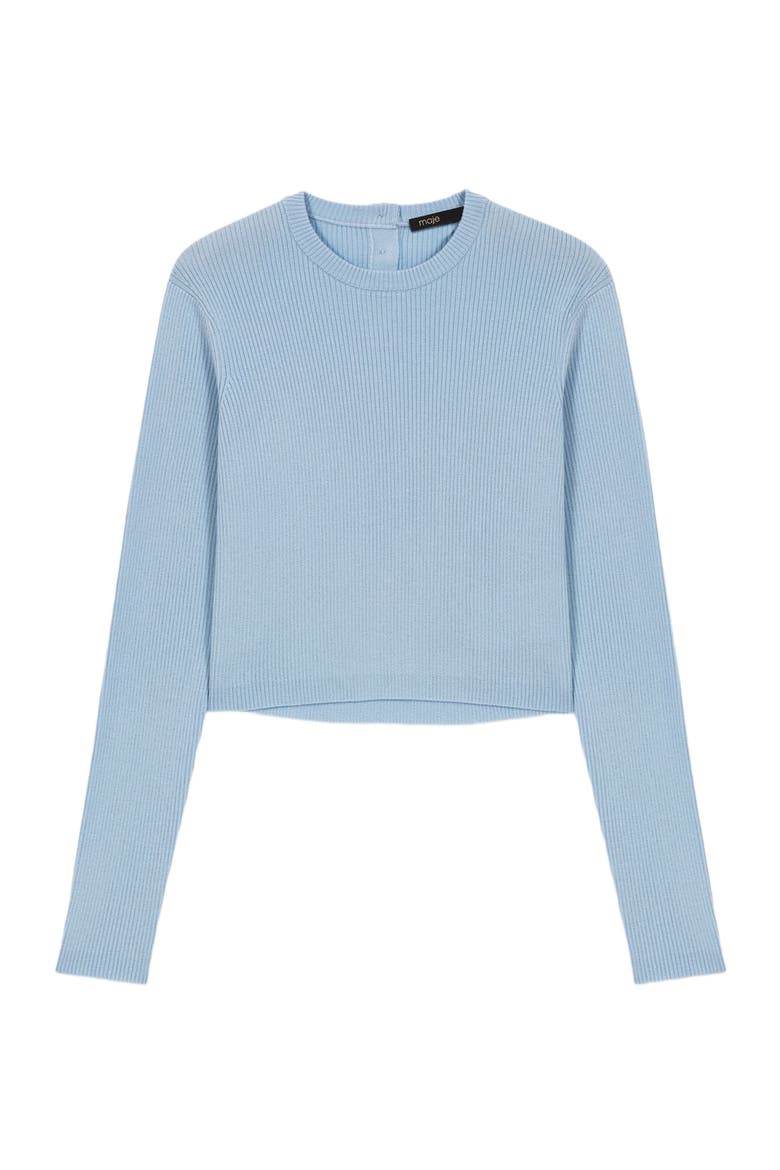 Sweater with jewelled buttons, Alternate, color, Blue sky
