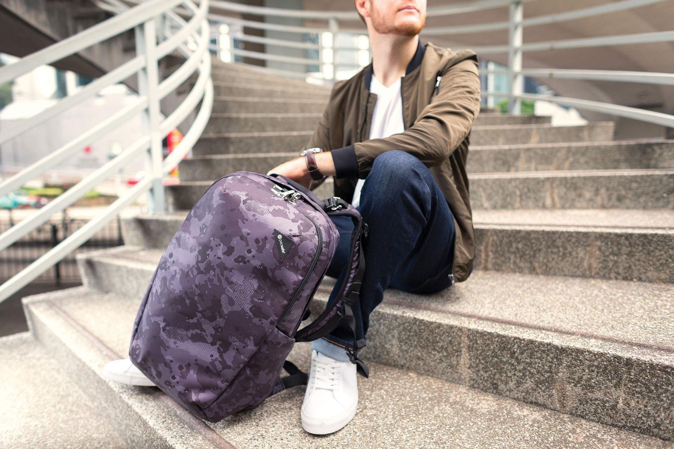 PACSAFE V 24L Active Backpack, Alternate, color, Black