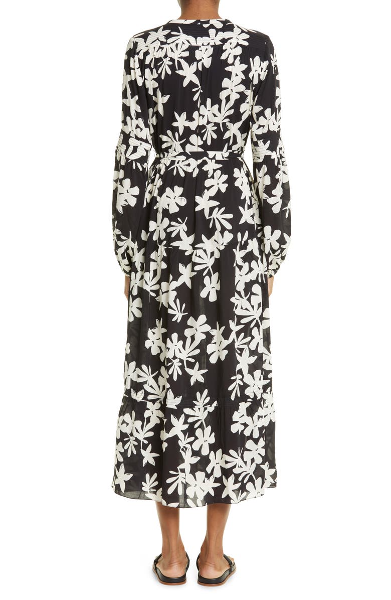 lemlem Sea Floral Long Sleeve Shirtdress, Alternate, color, 