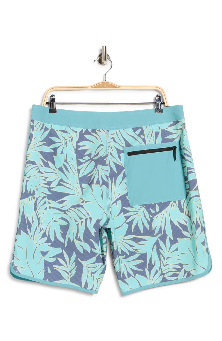 Quiksilver Highline Scallop Swim Trunks, Alternate, color, Aqua Sky