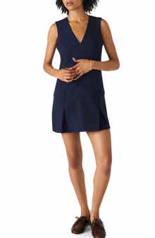 Steve Madden Henley Box Pleat Minidress