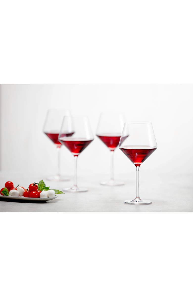 Schott Zwiesel Pure Set of 6 Burgundy Wine Glasses, Alternate, color, Clear