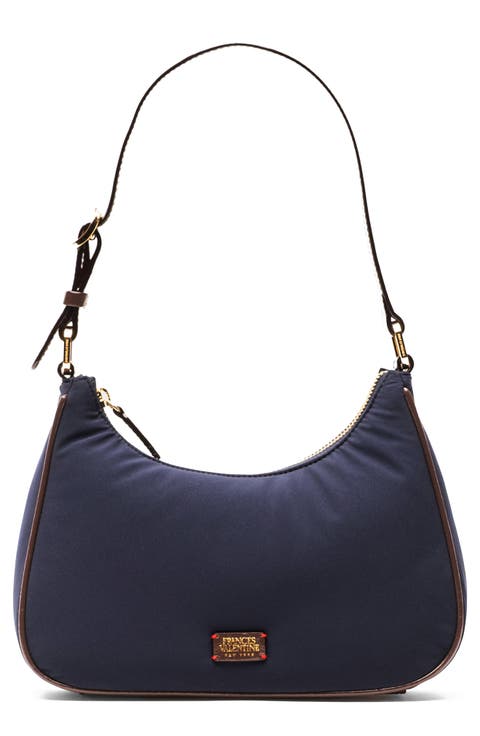 Small Lola Nylon Hobo Shoulder Bag