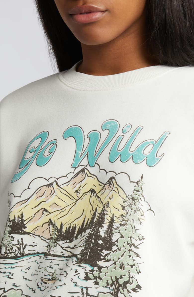 Vinyl Icons Go Wild Graphic Sweatshirt, Alternate, color, 