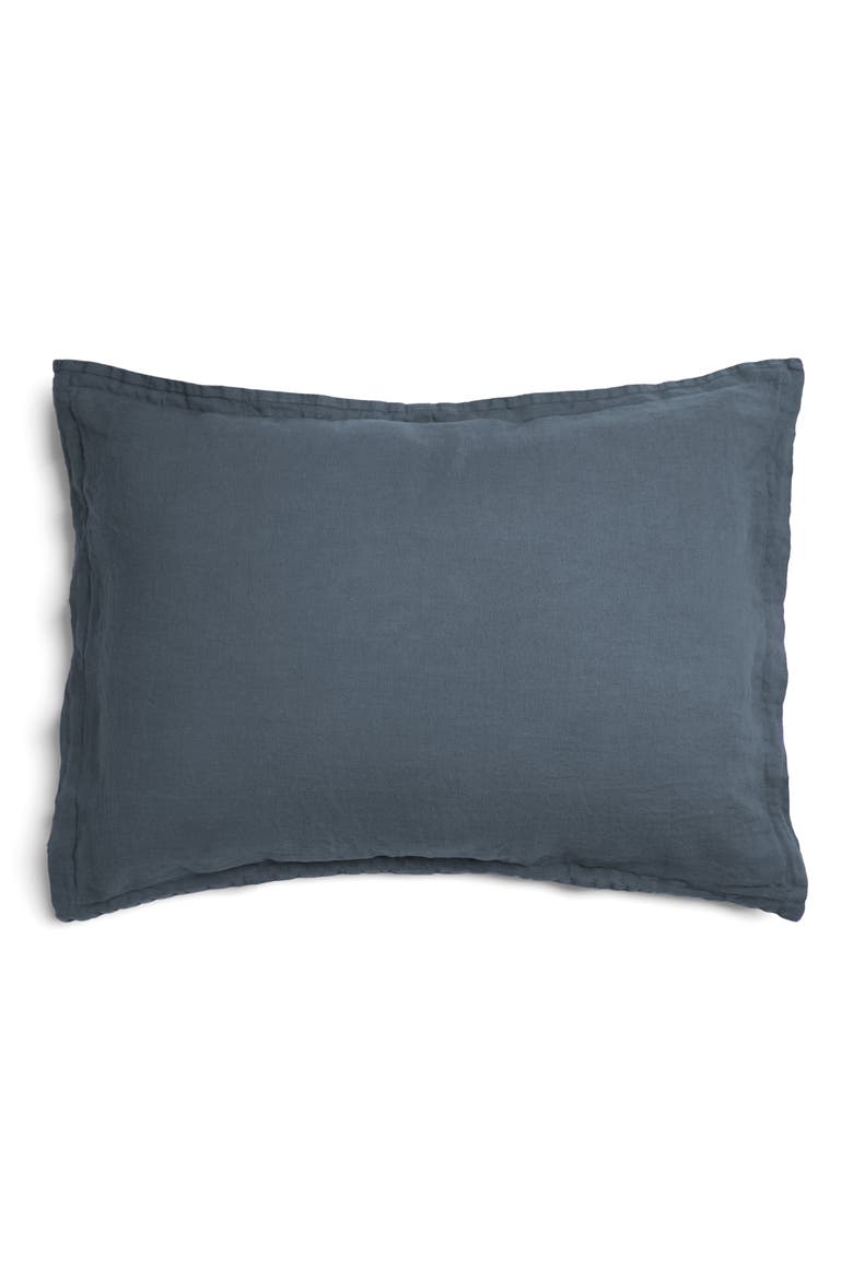 Set of 2 Linen Shams, Alternate, color, DUSK