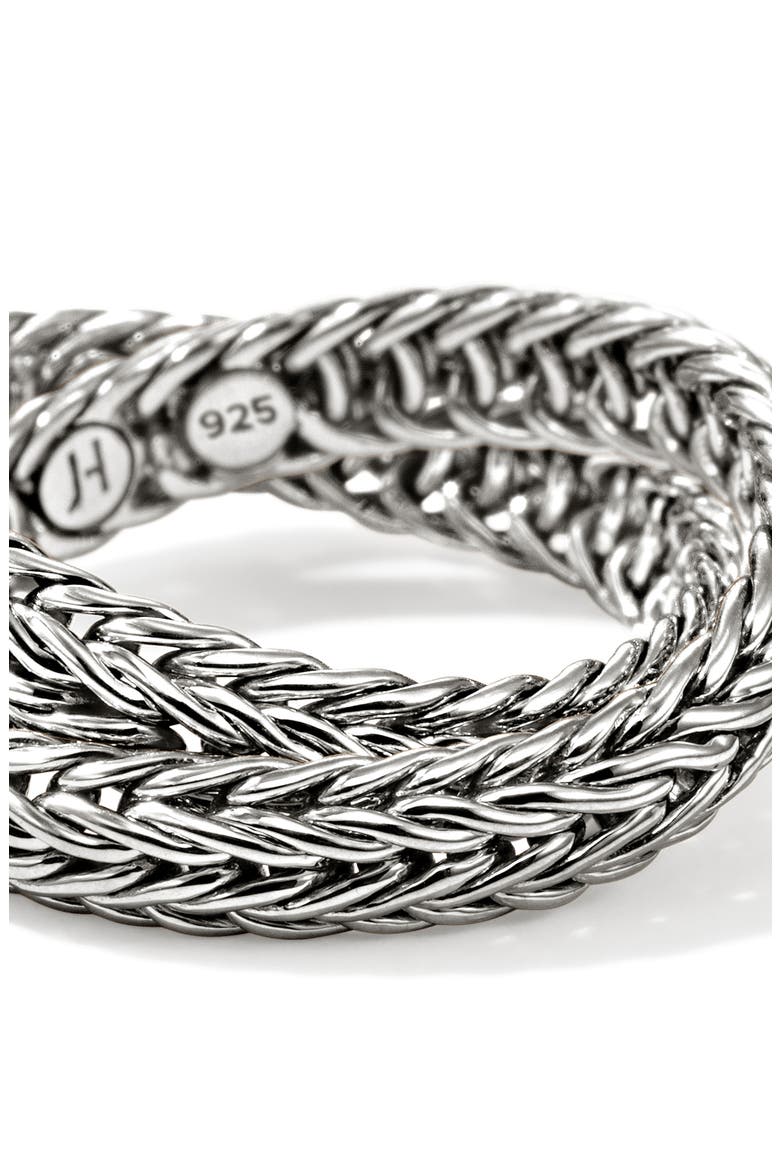 Icon Chevron Crossover Ring, 4.5mm, Alternate, color, SILVER
