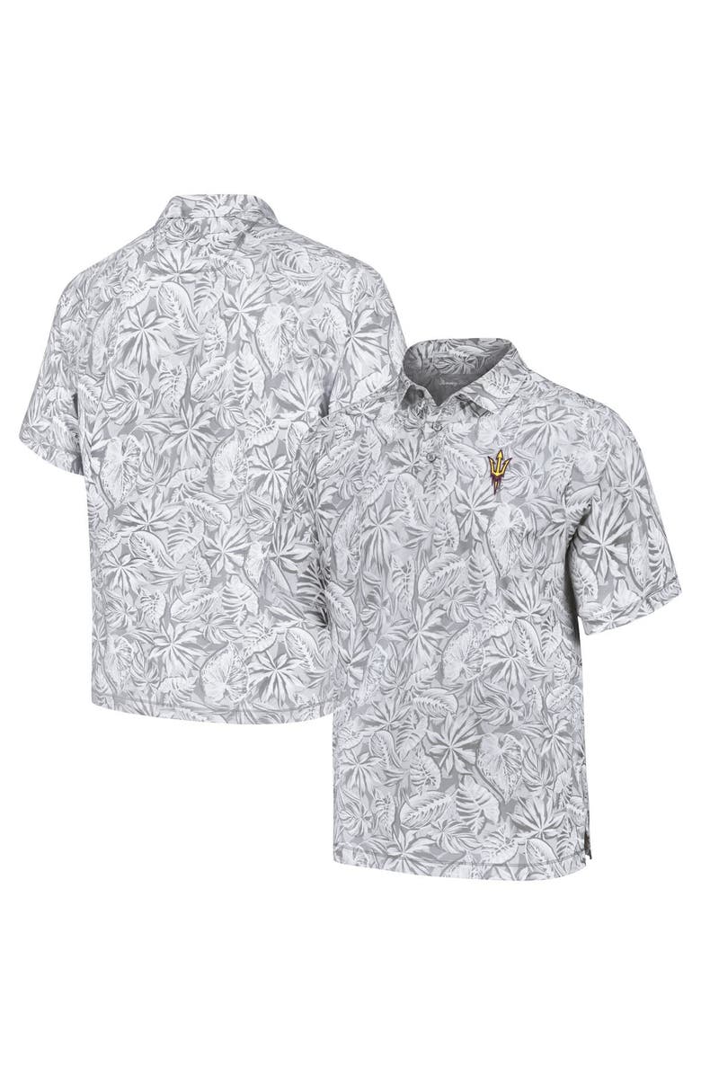 Tommy Bahama Men's Tommy Bahama Gray Arizona State Sun Devils Tropical Score IslandZone Polo, Main, color, 