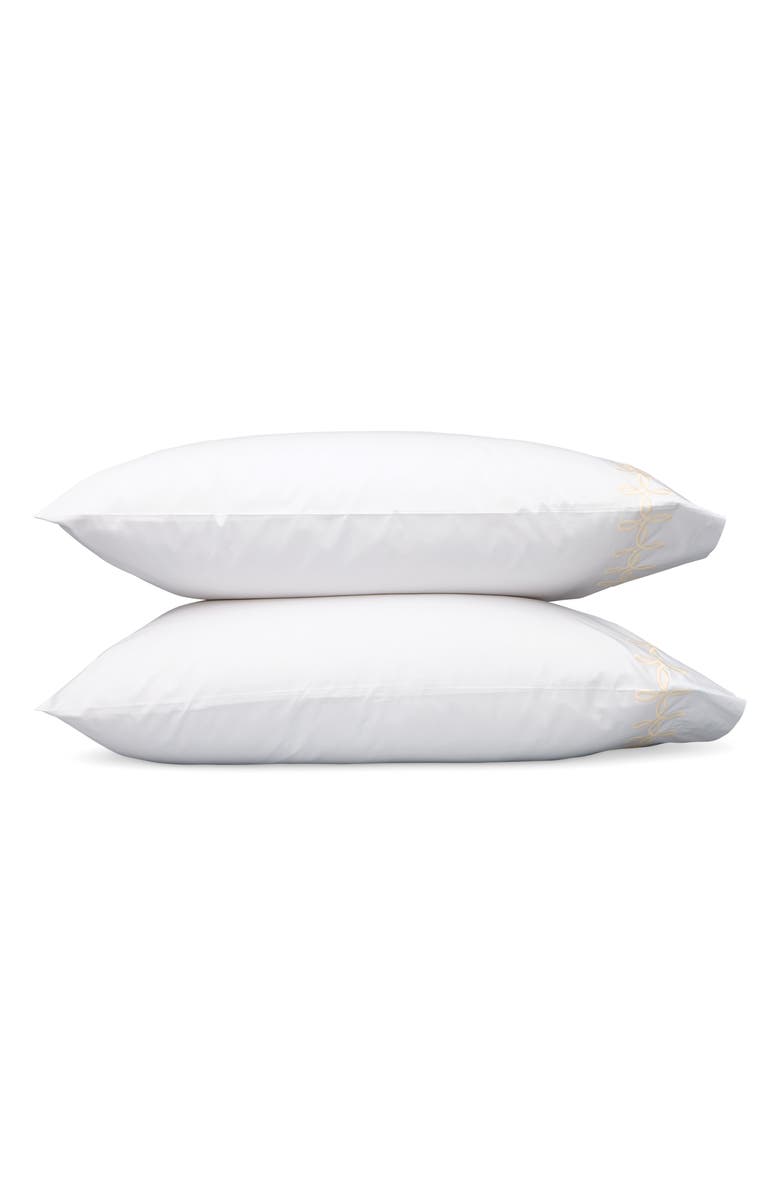 Matouk Gordian Knot Set of 2 Pillowcases, Main, color, Truffle
