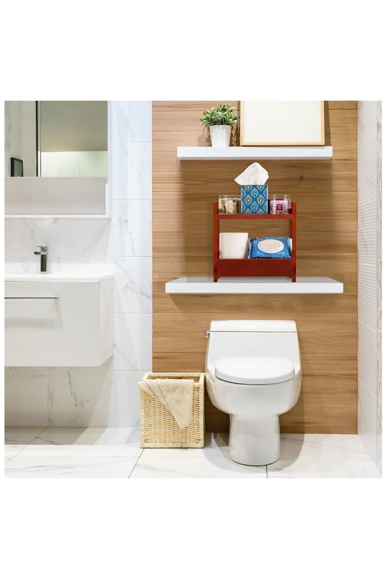2-TIER BAMBOO COUNTER O, Alternate, color, BROWN