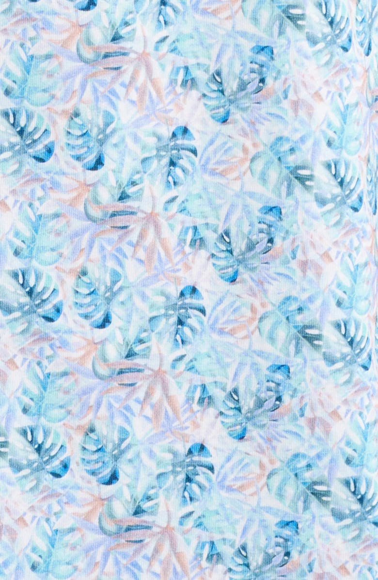 Bugatchi Miles OoohCotton<sup>®</sup> Solid Short Sleeve Button-Up Shirt, Alternate, color, Turquoise