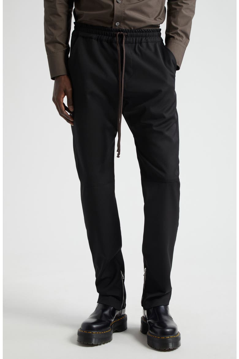 Moto Wool Pants, Main, color, BLACK