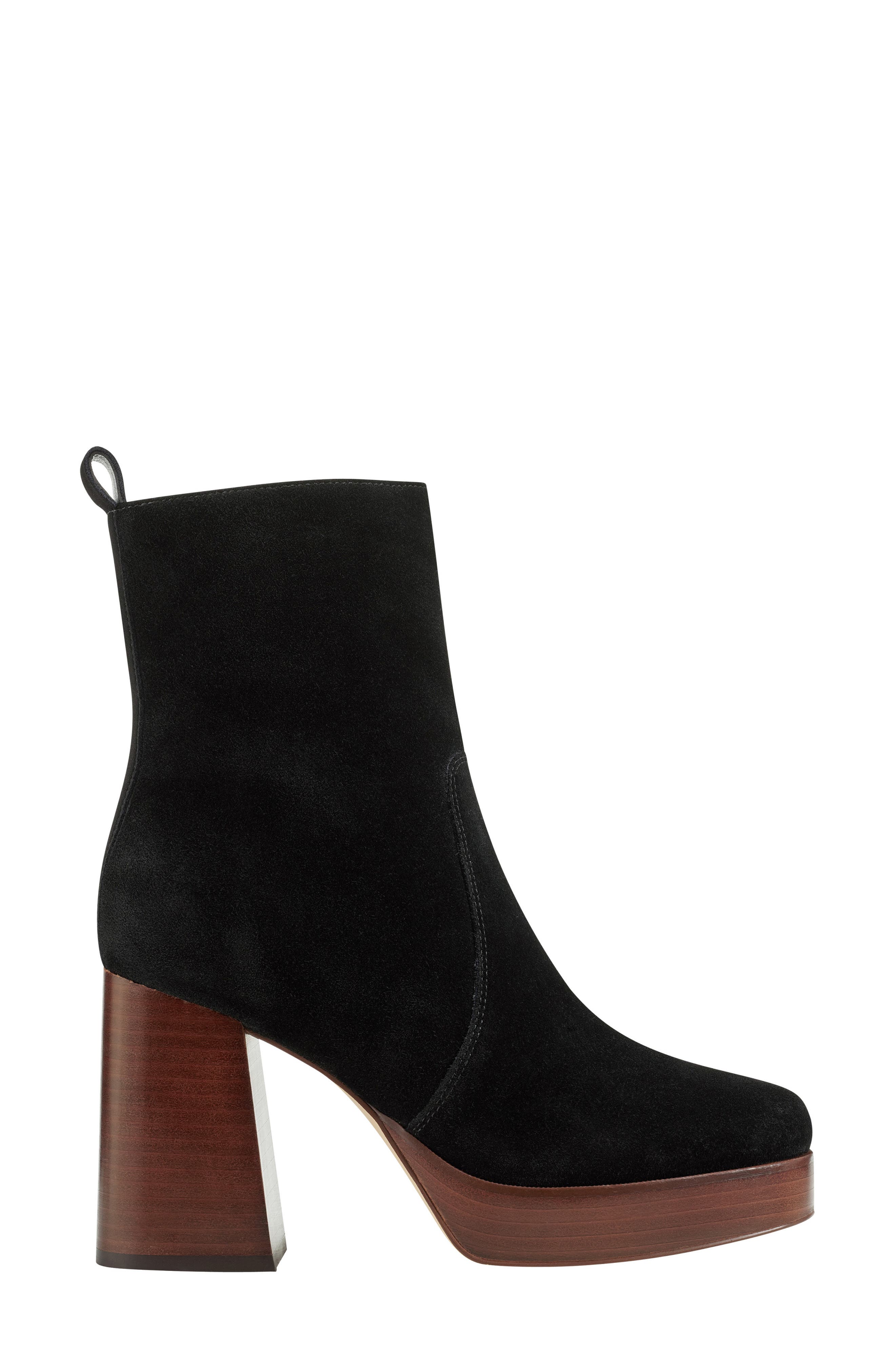 Marc Fisher LTD Marysa Block Heel Platform Bootie, Alternate, color, Black 002