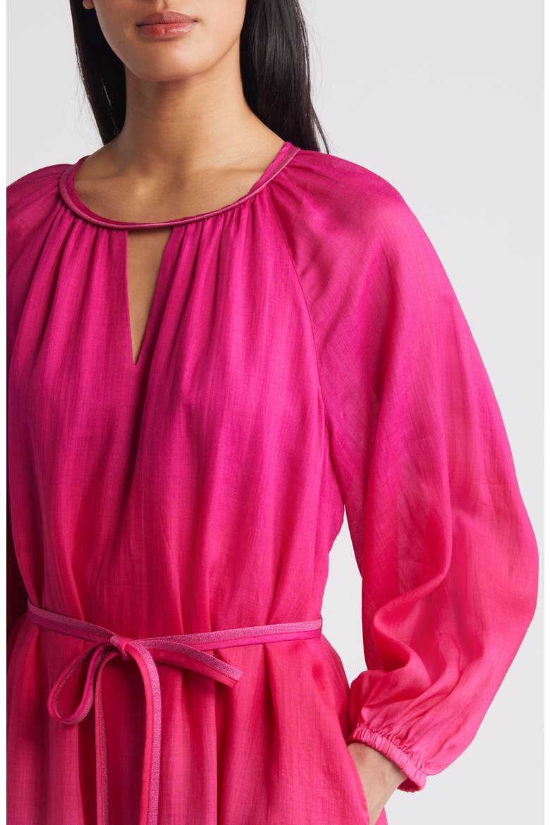 Harmony Hues Long Sleeve Maxi Dress, Alternate, color, PINK PAPAYA