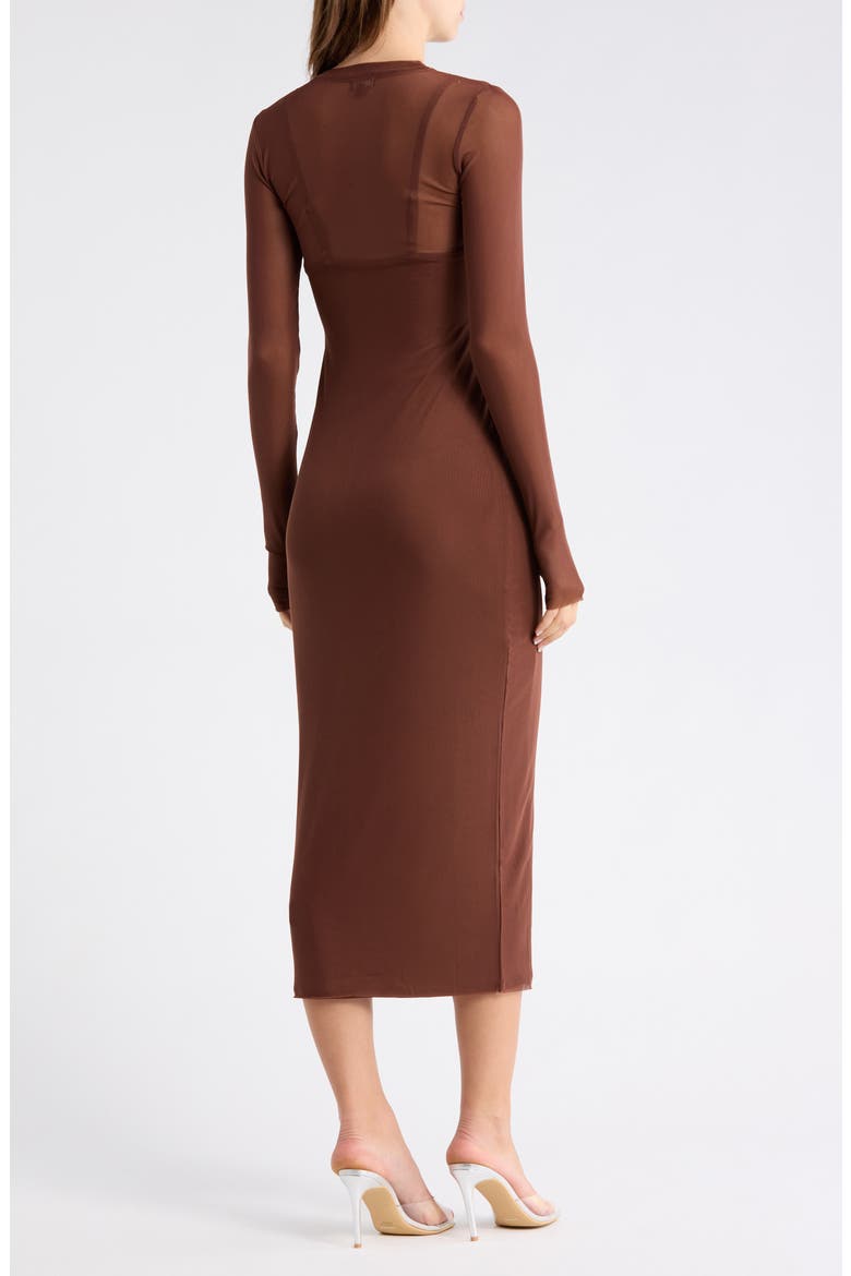 Ashland Midi Dress, Alternate, color, CAPPUCCINO