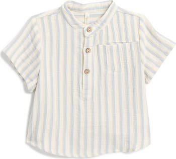 RYLEE + CRU MASON SHIRT LIGHT BLUE PLAID main image 1