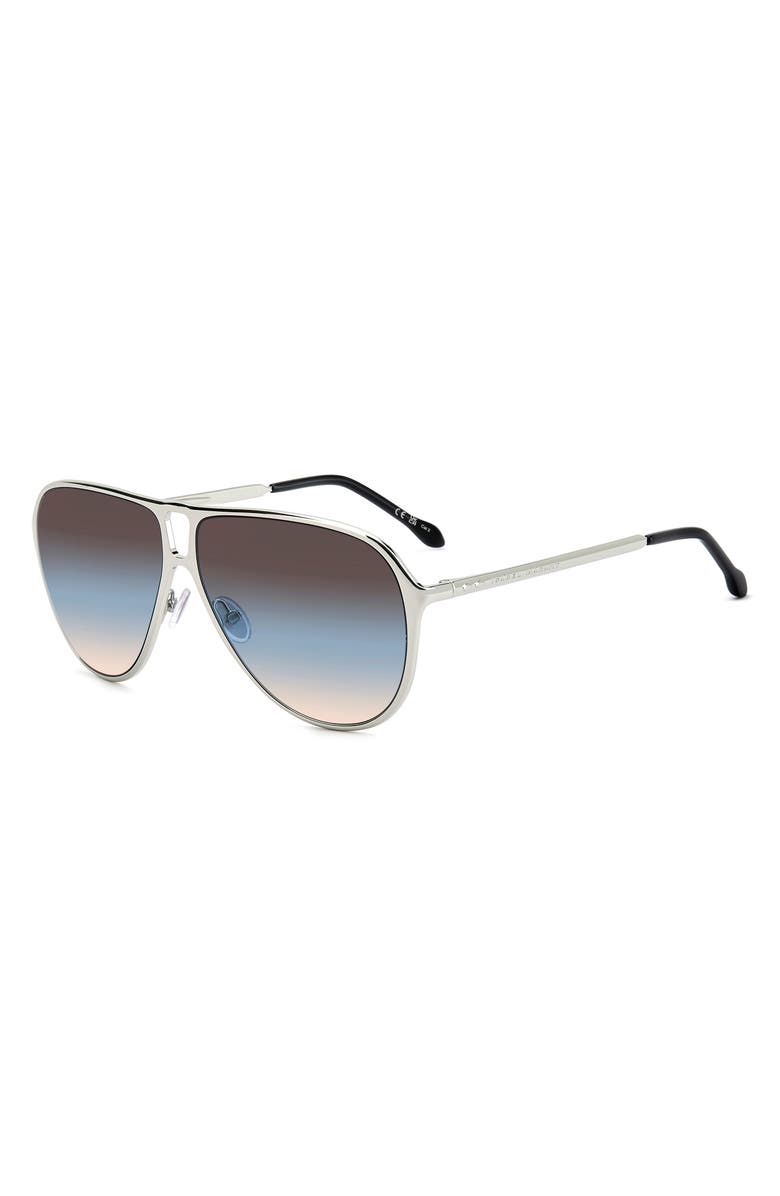 Isabel Marant 60mm Gradient Pilot Sunglasses, Alternate, color, Palladium