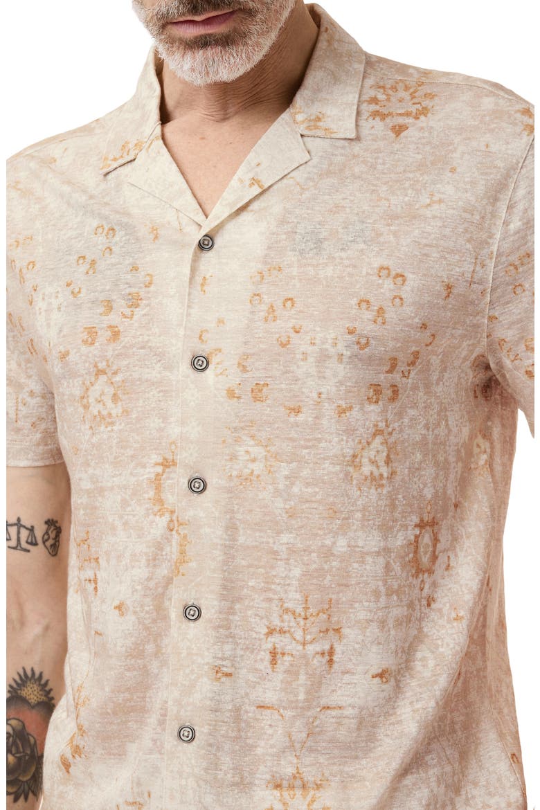 Espino Organic Linen Knit Camp Shirt, Alternate, color, DEW GREY