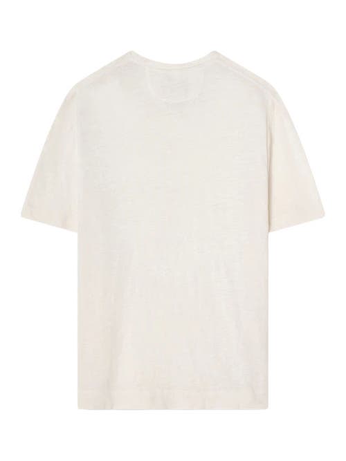 Robert Talbott Davis Linen Jersey Tee In White