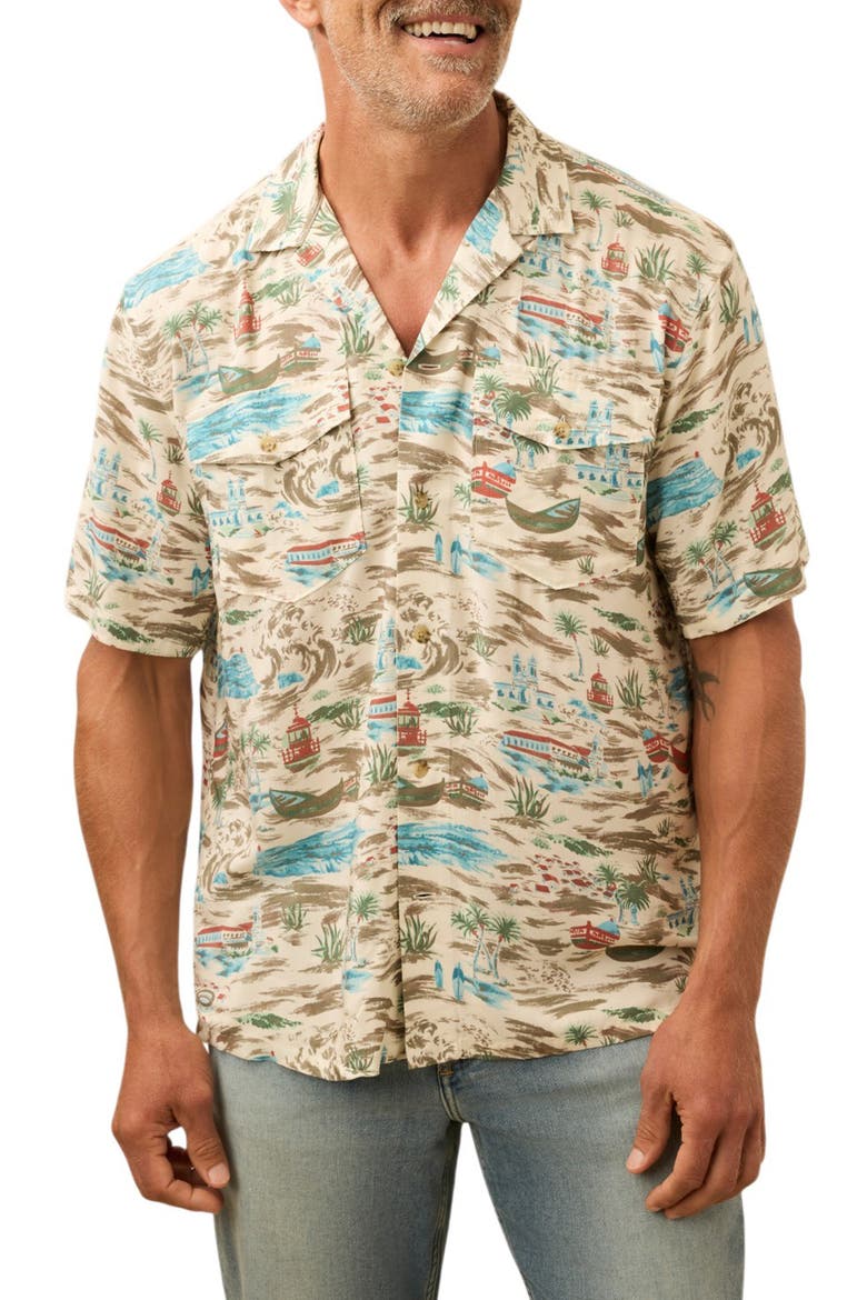 Bali Camp Shirt, Main, color, NAZARE SHORE