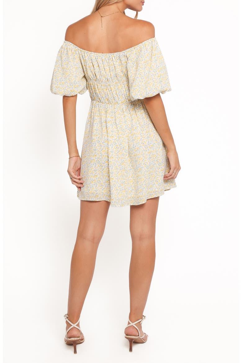 Tori Off the Shoulder Minidress, Alternate, color, YELLOW FLORAL