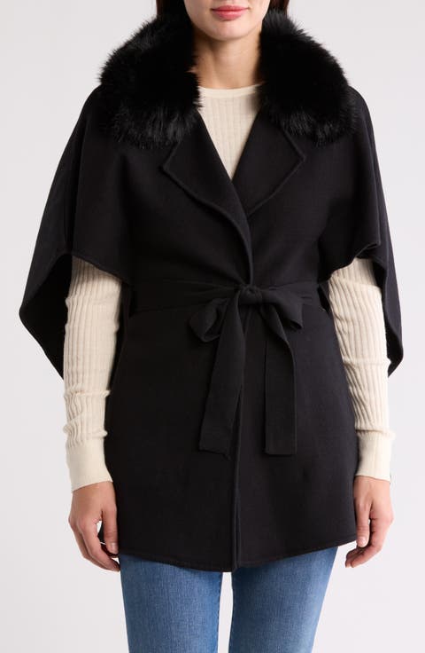 Faux Fur Cape