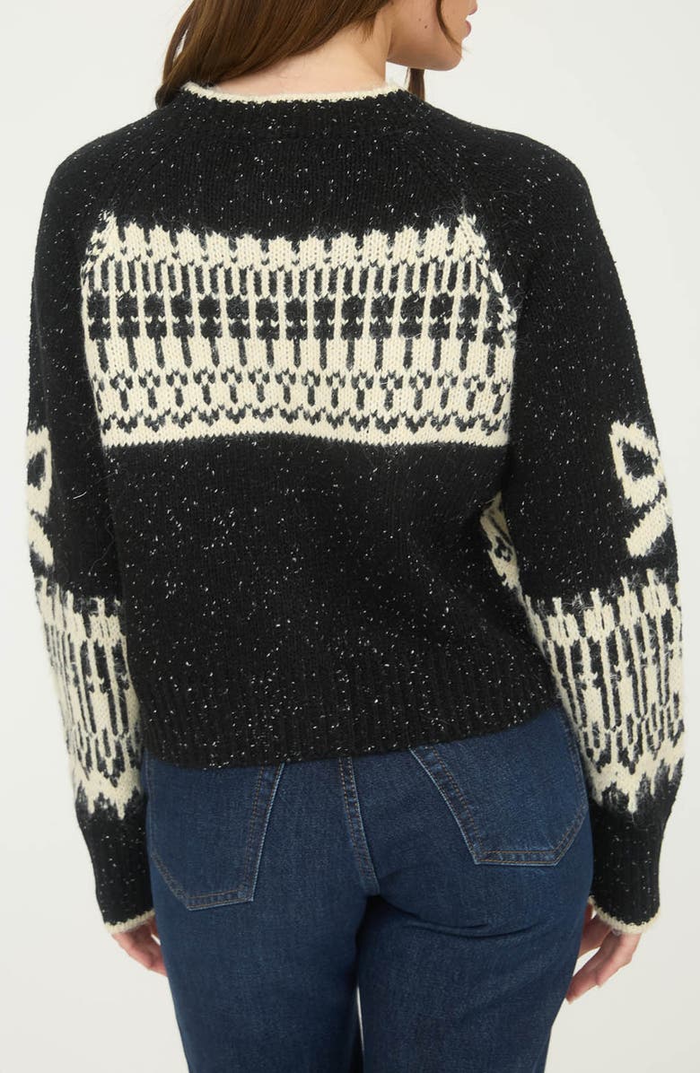 Blu Pepper Swan Button Cardigan, Alternate, color, Black