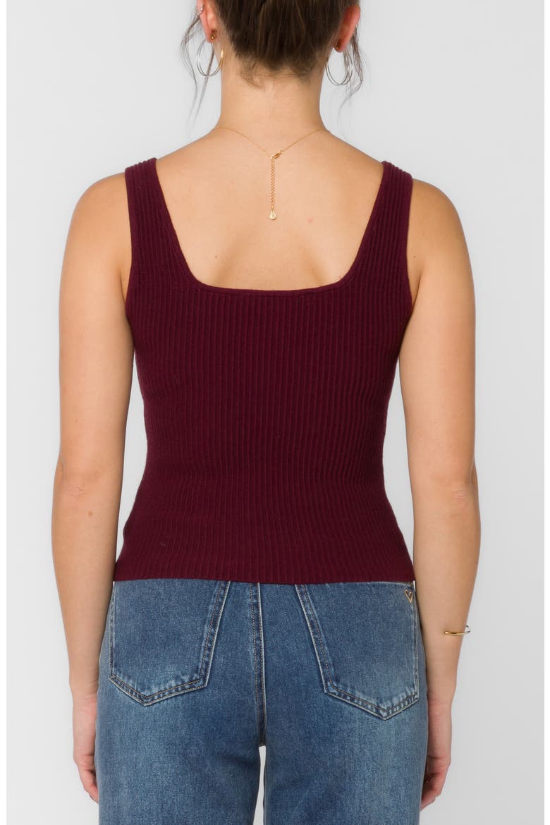 Pamela Square Neck Rib Tank, Alternate, color, RED SANGRI