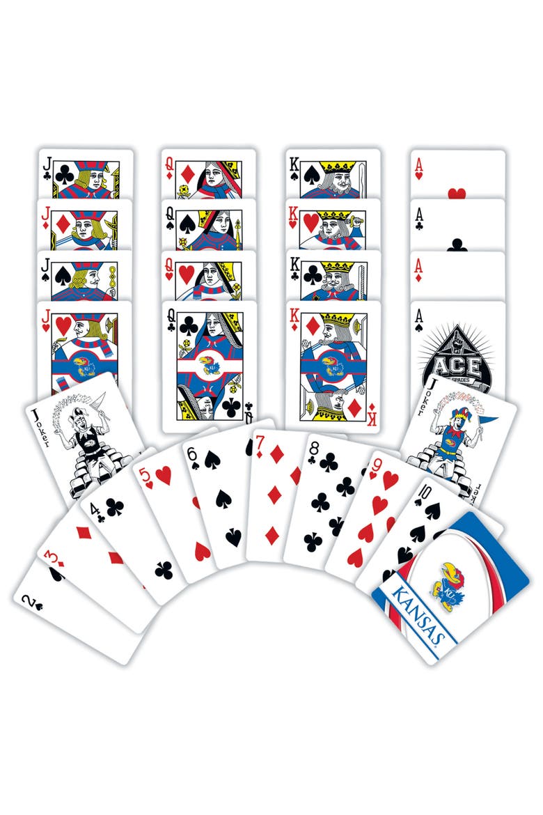 Kansas Jayhawks Playing Cards, Alternate, color, Multicolor
