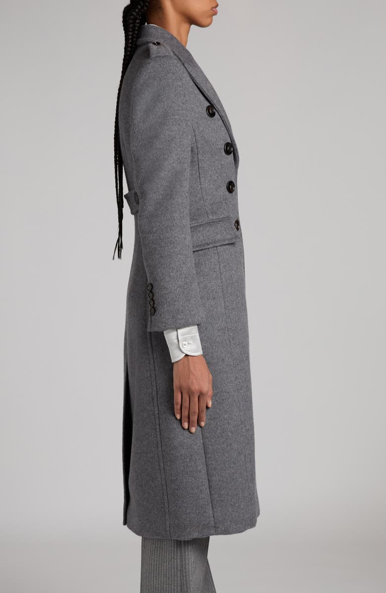 TOM FORD Double Breasted Felt Martingale Coat, Alternate, color, 